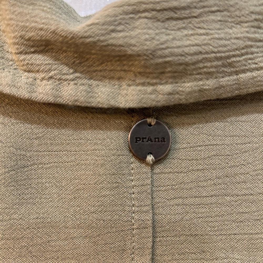 prAna Women's Fernie Shirt Swim Cover-Up In Sweet Agave/Green Size M Gauzy Beach - Picture 4 of 9